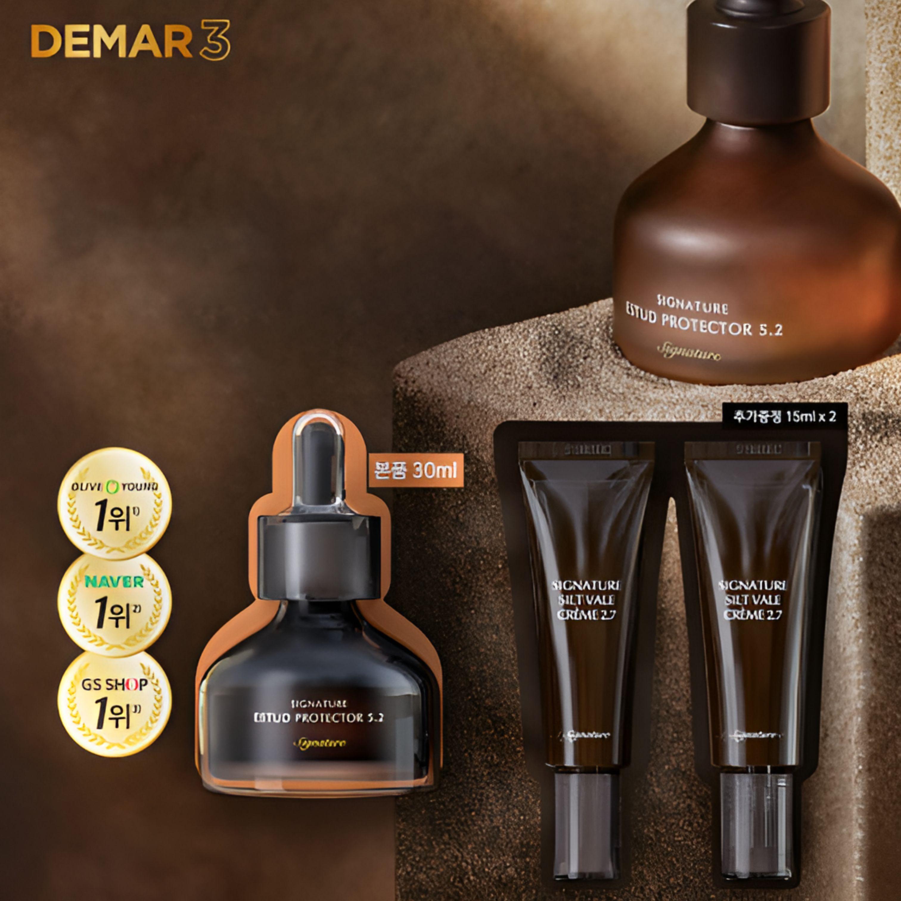 DEMAR3 Pore Care Set – Signature Estude Protector 5.2 (30ml) + Signature Silt Bell Crème 2.7 (15ml x2)