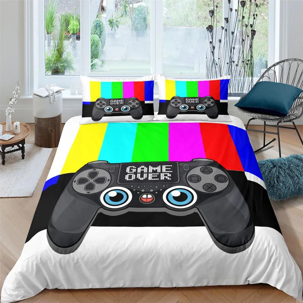 Home Textiles Bedding Set Gamer Life 3D Pattern Printed Duvet Cover Set Twin Full Queen King Boys Adults Polyester Quilt Cover
