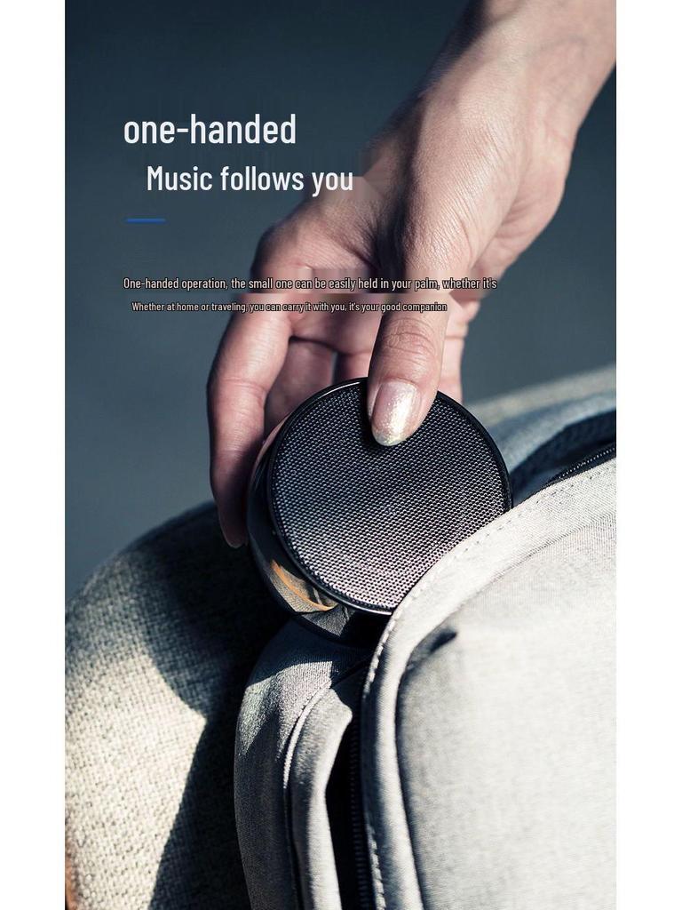 BS01 Portable Bluetooth Car Subwoofer: 3D Surround Sound, High-Quality Outdoor Speaker with Large Volume.