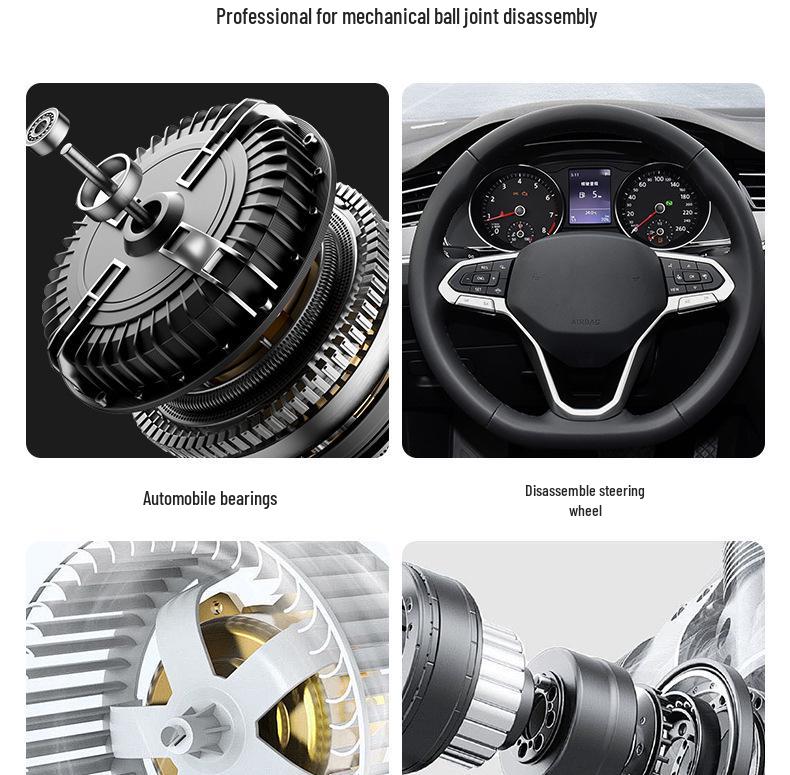 Crankshaft Pulley, Fan Blades, Gears, Steering Wheel, and Brake Bearing Puller Tool Set