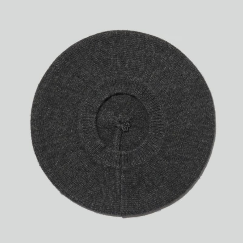RECTO KNIT BERET (MELANGE GREY)