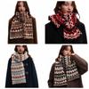 Korean Style Women Scarf Jacquard Woolen Neckerchiefs Fashion Winter Knitted Scarves  Gifts