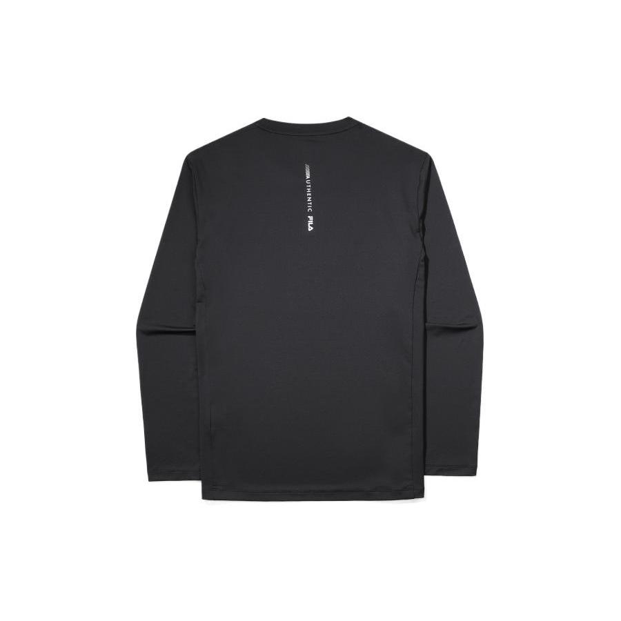 FILA T Shirts Men's Black Crew Neck Moderate Straight Fit FS2RLF1201M-BLK