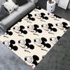 Mickey Mouse,Laughing,Pattern Office Carpet Soft Polyester Entrance Carpet Washable Non-slip Machine Washable Indoor Carpet Living Room Bedr