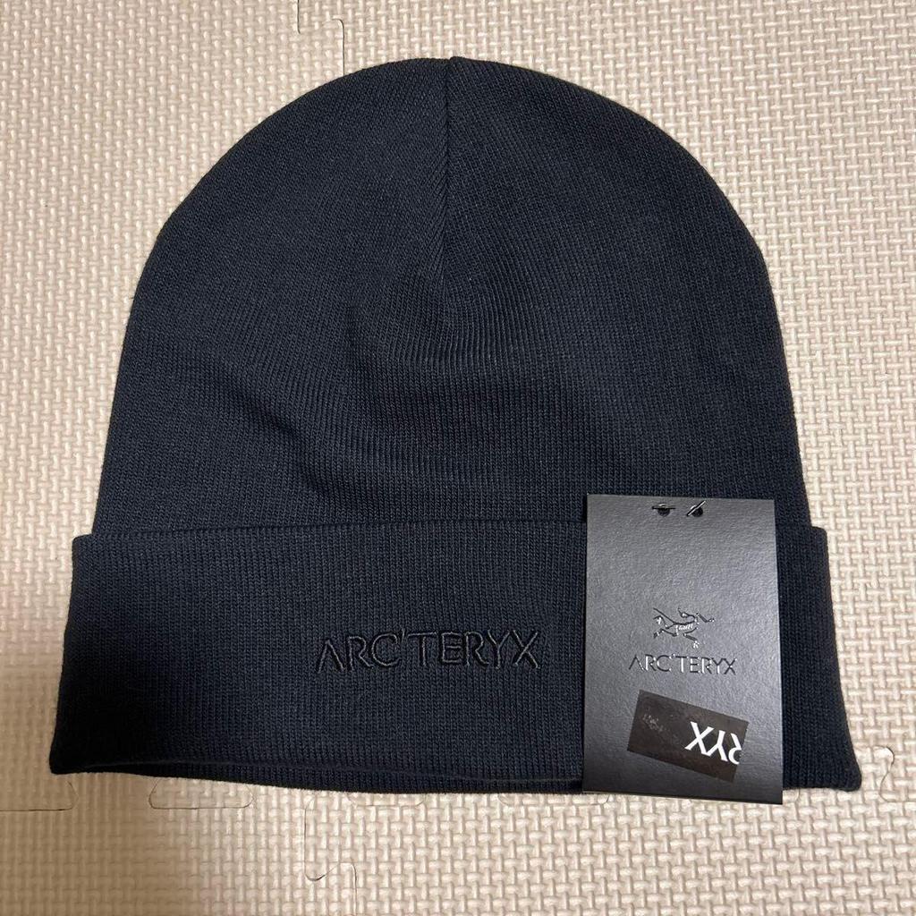 Used Arc'teryx Word toque Black BLACK Beanie Knit Hat