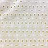 100x130cm Tessuto di Cotone Bianco Ricamato con Occhielli Pizzo di Cotone Materiale per Cucire Vestiti, Al Metro 23 stili