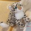 Cute Simulation Snow Realistic Leopard Plush Doll Three-dimensional Plushie Wild Animal Animal Soft Stuffed Doll Leopard