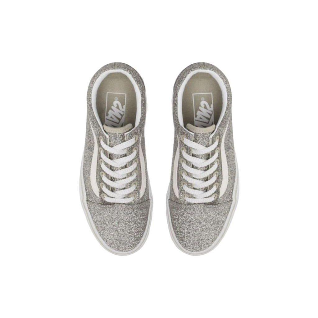 Vans Old Skool Casual Versatile Low Top Skate Shoes Women Sneakers Silver Gray VN0A5JMIB5M