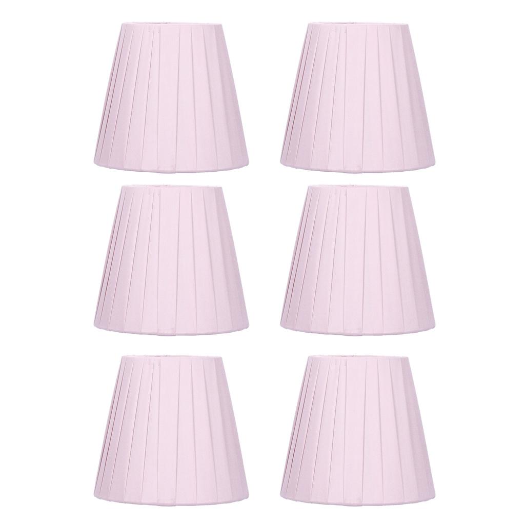 6pcs Chandelier Cloth Lampshade Wall Lamp Clip On Cover Shades Modern Simple Decoration for Home