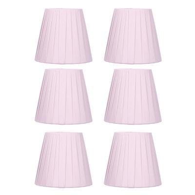 6pcs Chandelier Cloth Lampshade Wall Lamp Clip On Cover Shades Modern Simple Decoration for Home