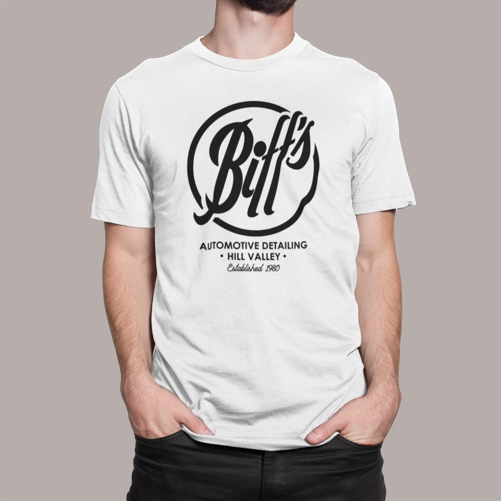 BIFFS AUTOMOTIVE DETAILING BACK TO THE FUTURE INSPIRED T-shirt CLASSIC MOVIE M