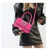 Casual Commuter Handbag Korean Style Simple Square Bag With Stitching Detail