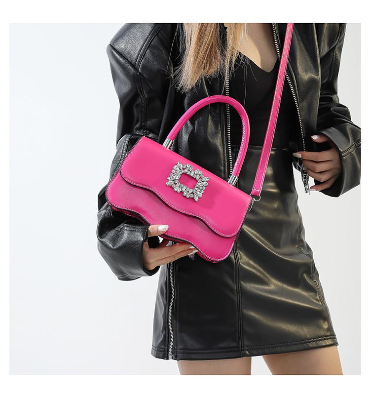 Casual Commuter Handbag Korean Style Simple Square Bag With Stitching Detail