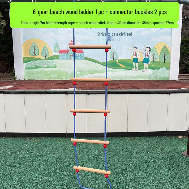 Children's Indoor/Outdoor Climbing and Swing Training Set with Rope Ladder