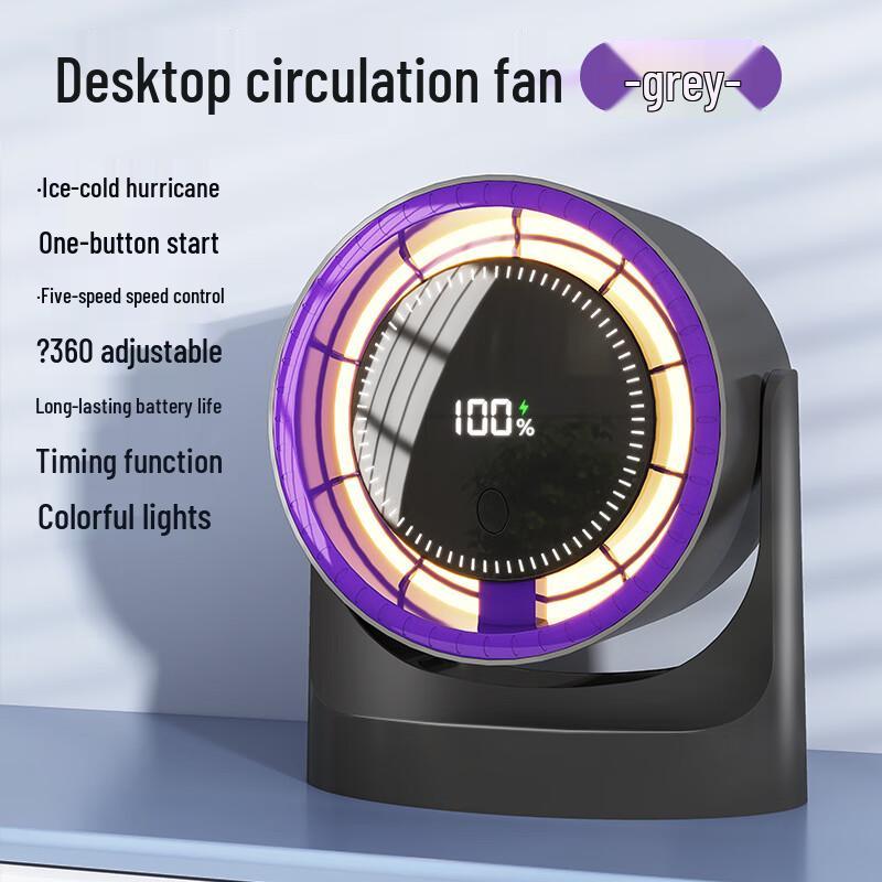 Lantuan Portable Bladeless Desktop USB Fan