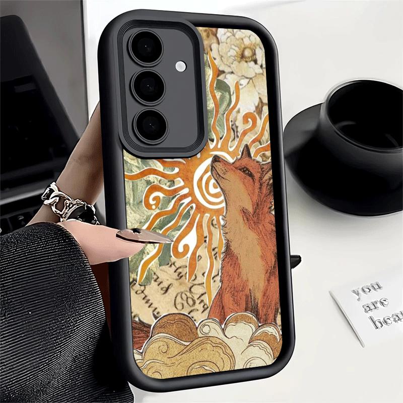 Phone Case for Samsung Galaxy A17 A16 A15 A14 A13 Cartoon Fox Animal A56 A36 A26 A55 A35 A25 A54 A34 A24 A53 A33 A23 A07 A06