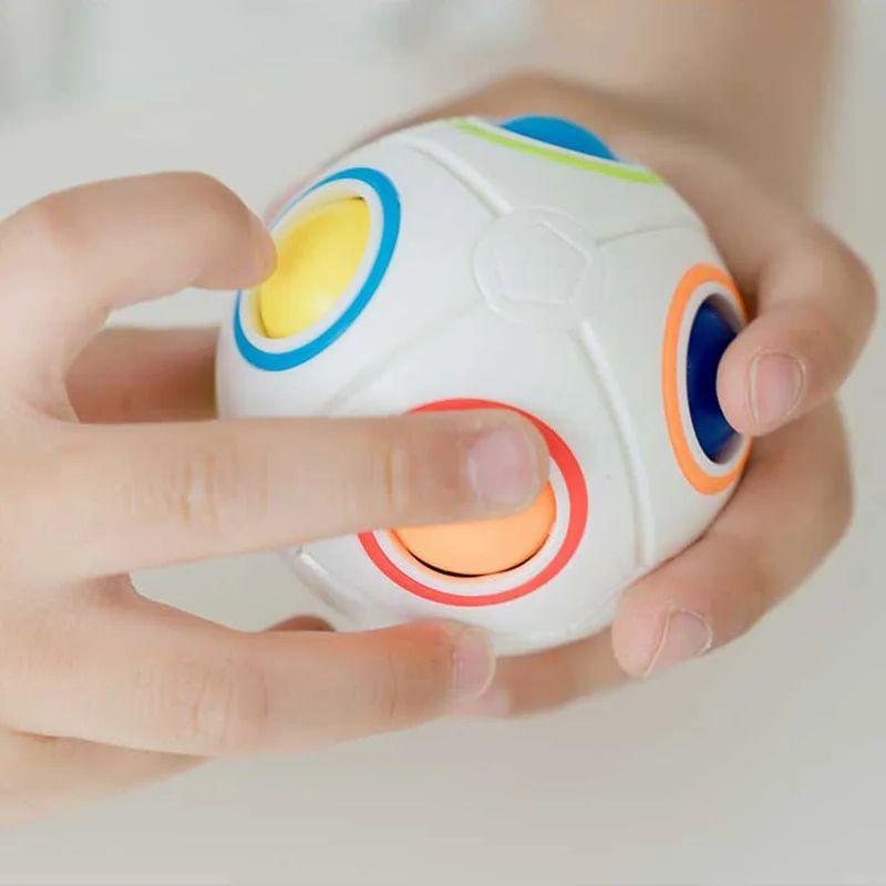 Antistress Cube Magic Fidget Toys Puzzle Rainbow Balls Children Educational Toy Adult Kid Reliever Stress Anxiety Christmas Gift