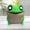 Cute Frog Toilet Roll Paper Case Interactive Frog Flip Tissue Storage Rack Cartoon Bathroom Organizer for Home Kitchen