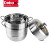 Debo 30cm 304 Edelstahl Doppel-Dampfgarer und Suppentopf
