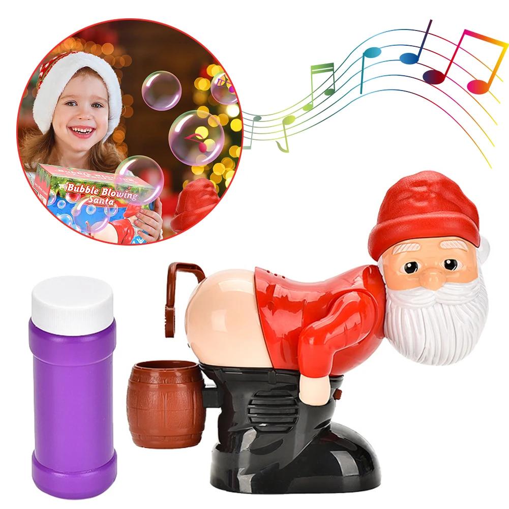 Fart Bubble Blower Santa Claus Bubble Maker Kids Love Bubble Toys Music Bubble Blower Automatic Bubble Blower Novelty Xmas Gift