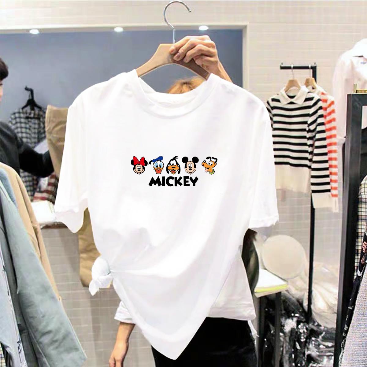 OM Unisex Tshirt for Womens Korean Fashion Teen Oversized Plus Size Tops White Shirts S