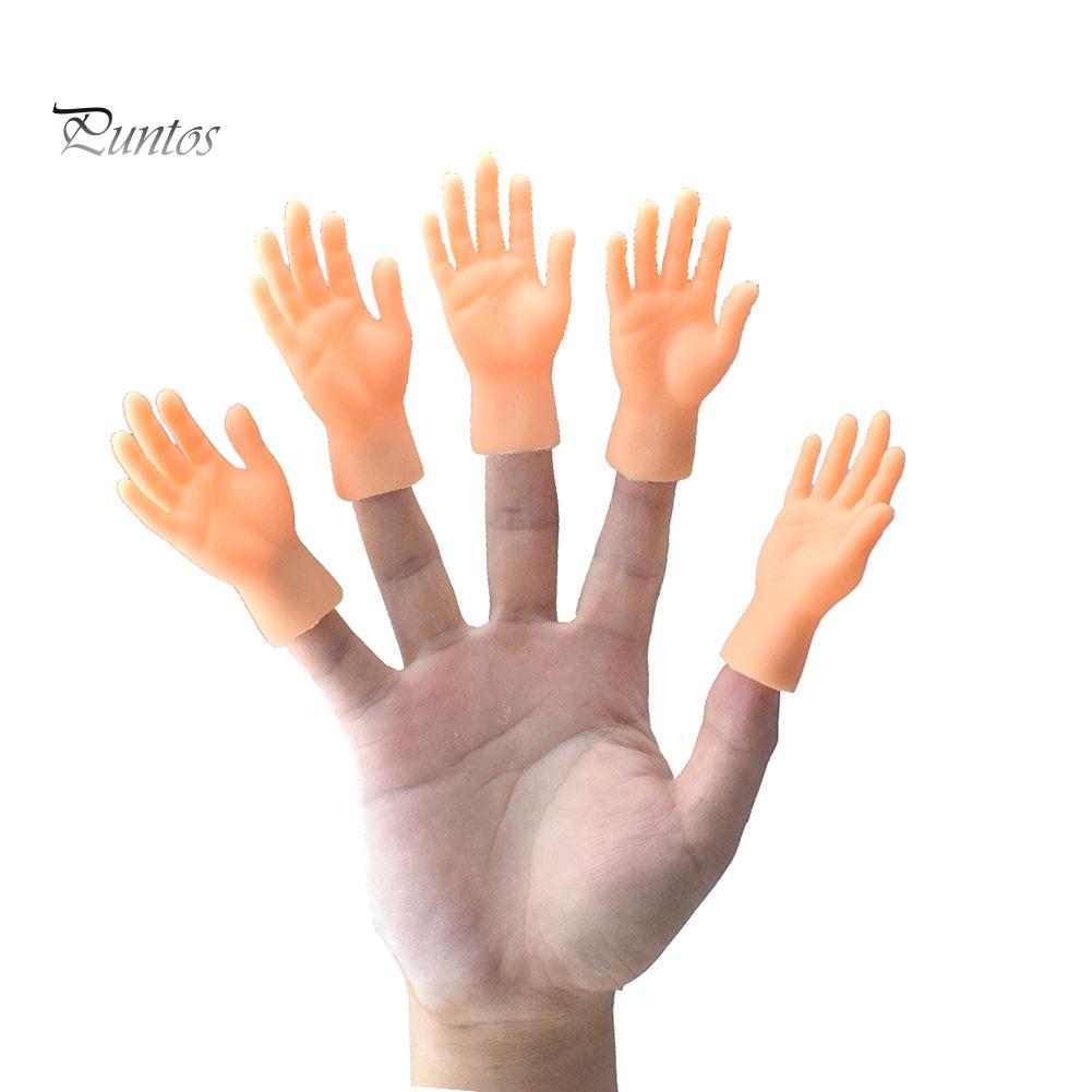 Puntos Children Toy 2Pcs Funny Simulation Left Right Mini Hands Finger Sleeve Puppets