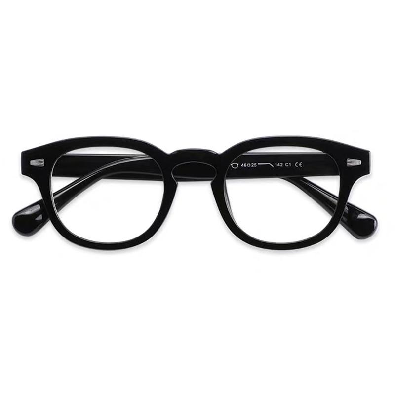 Anti Blaulicht Mode Klassische Lesebrille Herren Luxusmarke Nieten Grün Quadratische Brillenfassungen Optische Computerbrille