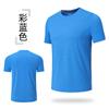 Men's Summer Sports T-shirt Casual Crew Neck Fitness Breathable Quick-dry Outdoor Running Short Sleeve Shirt