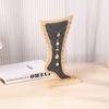 Foot Shaped Velvet Wooden Board Holder Storage Jewelry Hanging Stand  Show Case