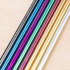 FAIS DU 304 Stainless Steel Straws Reusable Straight Bent Metal Drinking Straw With Cleaner Brush Set Party Bar Accessory
