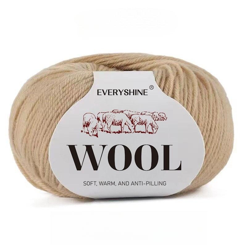 

6 упаковок пряжи из смеси шерсти (50г/шт., 120м) Мягкая и теплая разноцветная пряжа для вязания спицами и крючком для свитеров, средней толщины, спицы/крючки 2,0-3,0 мм