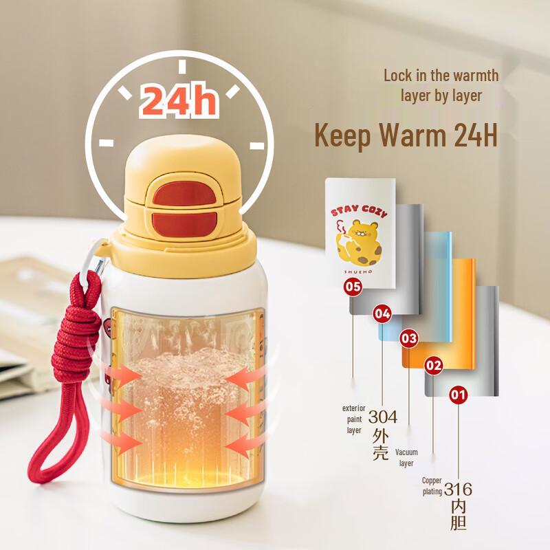 Shuke Insulated Dual-Way Drinking Bottle 550ml