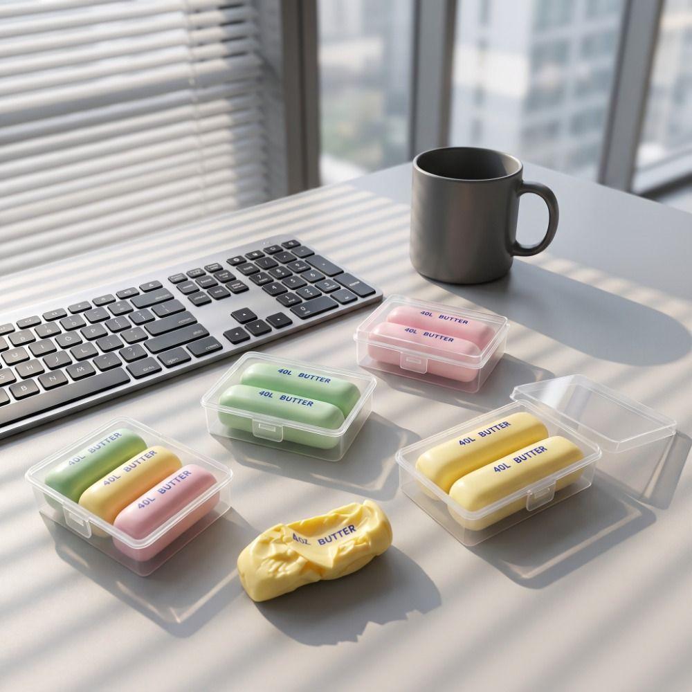 Wax Coating Butter Stick Squishy Sensory Fidget Butter Bar Toy Crunchy Butter Stick  Adult Kids