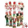 Nutcracker Soldier Wooden Puppet Figurine Christmas Decor For Home Living Room And Office