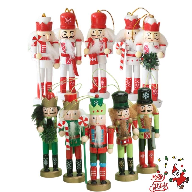 Nutcracker Soldier Wooden Puppet Figurine Christmas Decor For Home Living Room And Office