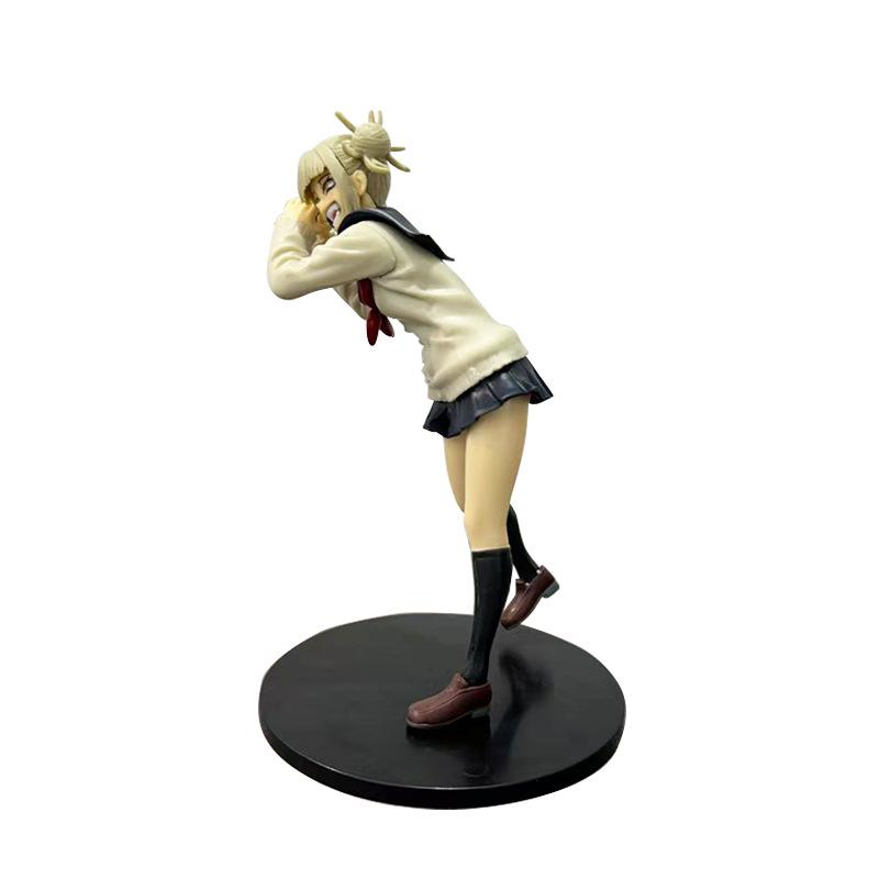 2pcs My Hero Academia Anime Figure - Himiko Toya in Uniform Battle Version Cute Action Figure Collectible Model Gift for Fans