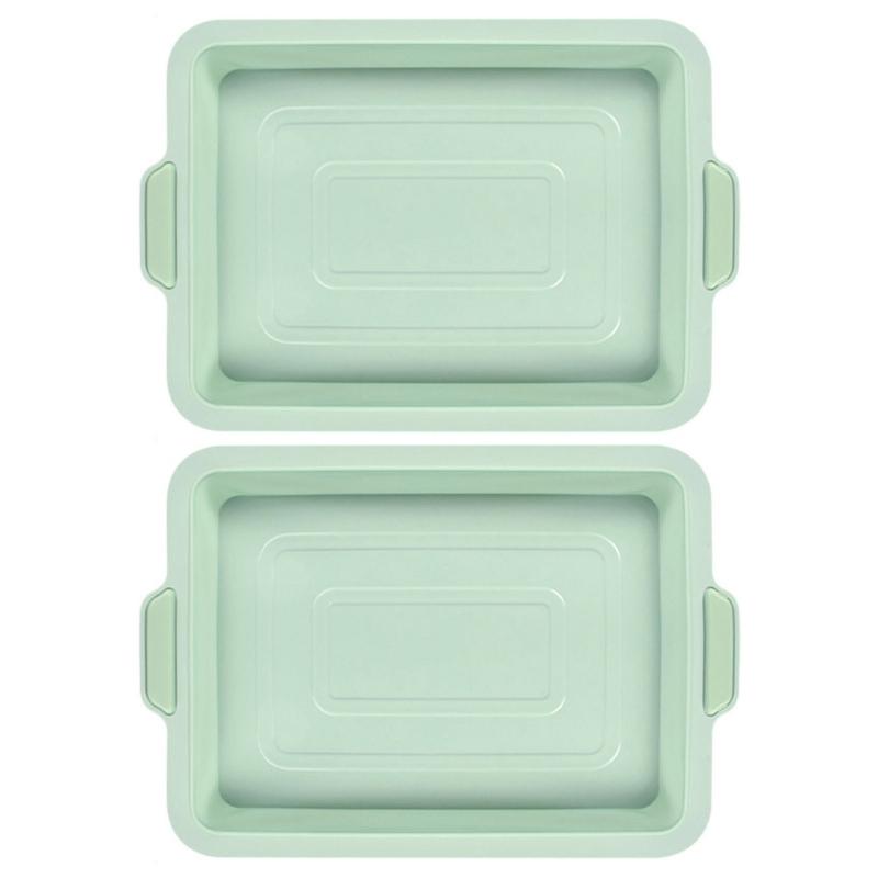 Silicone Rectangular Mold Set Silicone Cake Molds Baking Moulds Bread Tray Molds Non-stick Baking Accessories for Baking