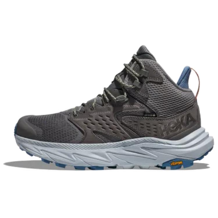 Hoka One One Anacapa 2 Gore-Tex Comfortable Shock Absorbing Durable Mid-Top Hiking Shoes Men Hiking Shoes Gray 1141633-ATRL