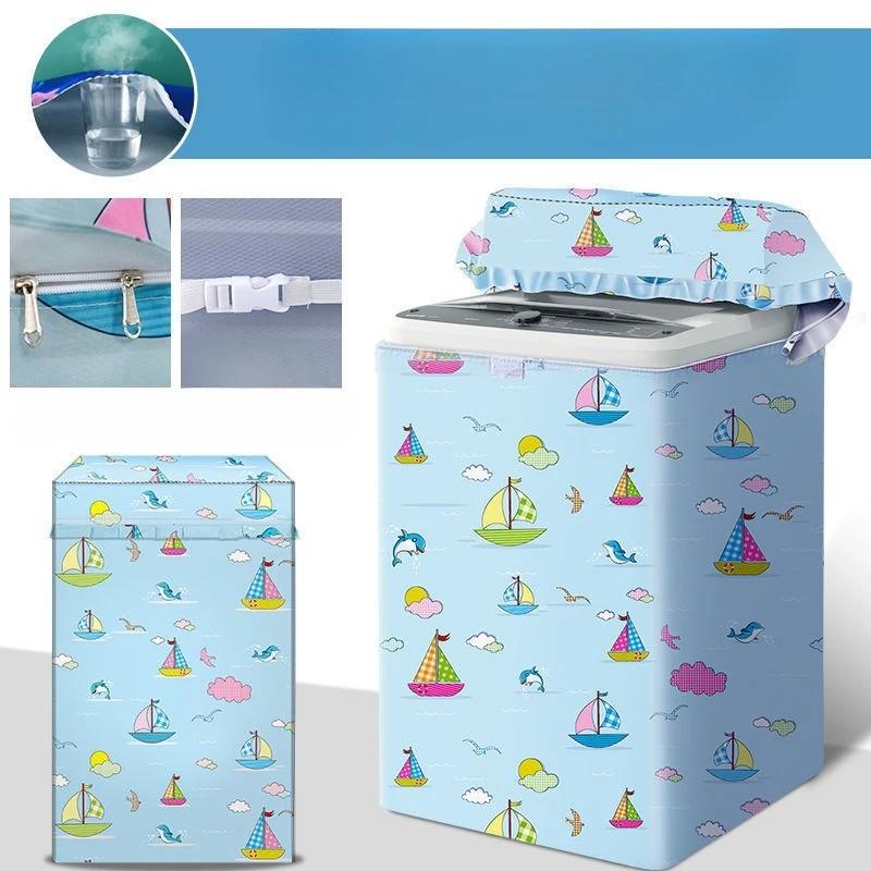 Capa para Máquina de Lavar com Abertura Superior, Capa Impermeável e Protetora Solar, Capa Protetora contra Pó, Pano de Cobertura Isolante Térmico Totalmente Automático