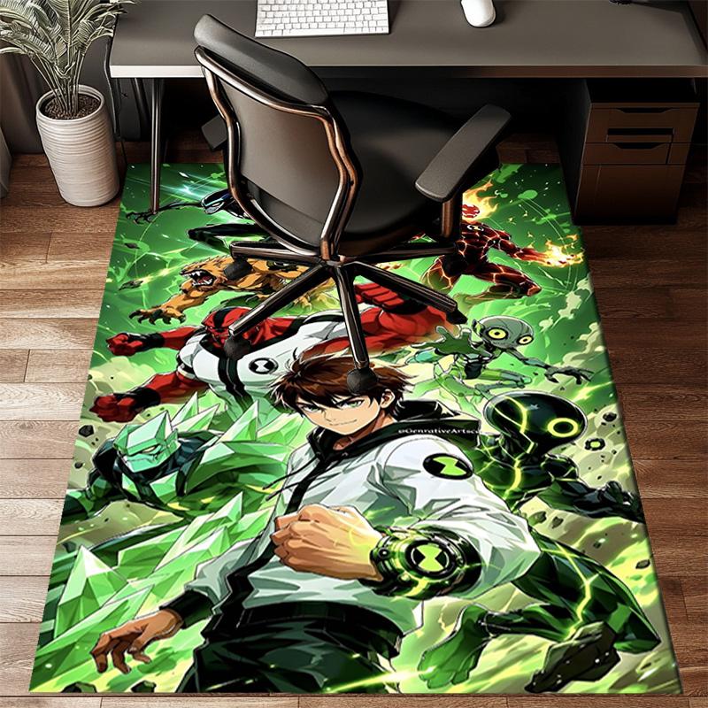Ben Alien Force Floor Mat for Living Room, Game Rooms, Office, Bedroom, Office Floor Mat Playful Design, Christmas Fan Gifts