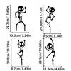 Dancing Skeleton Lawn Garden Decoration Outdoor Creative Silhouette Garden Decoration Signboard Plugin Garden Statue Sculpture