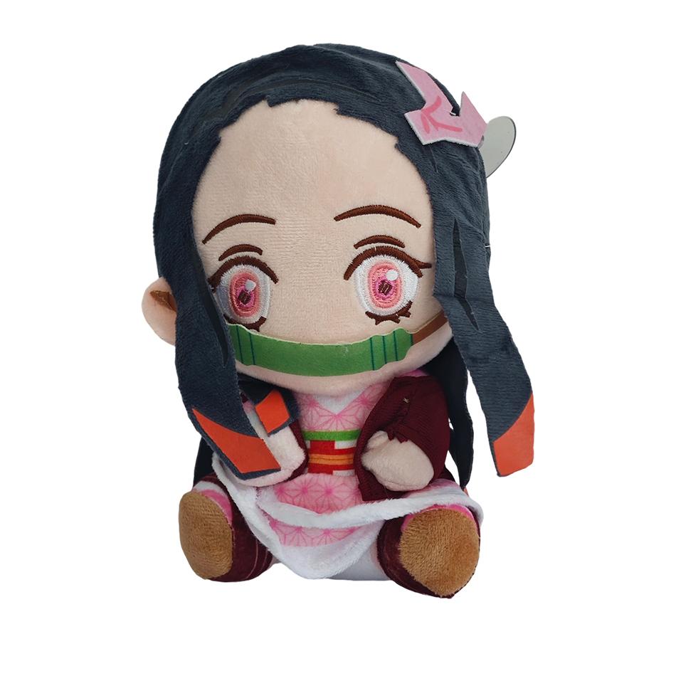 20cm Hot Anime 7styles Plush Dolls Kimetsu No Yaiba Kamado Tanjirou Nezuko Zenitsu Kyoujurou Toys Gifts