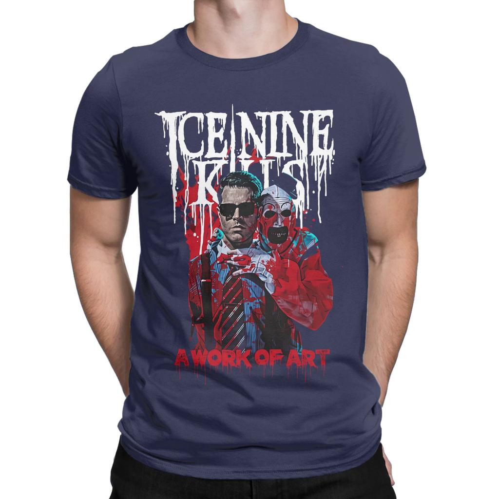 Vintage TShirt Summer Ice Nine Kills The Silver Scream Leisure TShirts Cotton Y2K Casual Pattern Short Sleeve Clothing