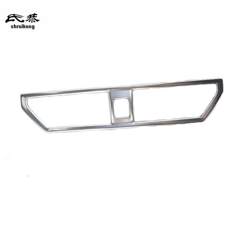 For 2019 Volkswagen VW JETTA 7 MK7 1PC Stainless Steel Central Control Air Conditioning Outlet Decoration Cover