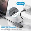 USB-C to HDMI Multi-Port Hub: 3-in-1 Laptop Dock with HD Screen Mirroring