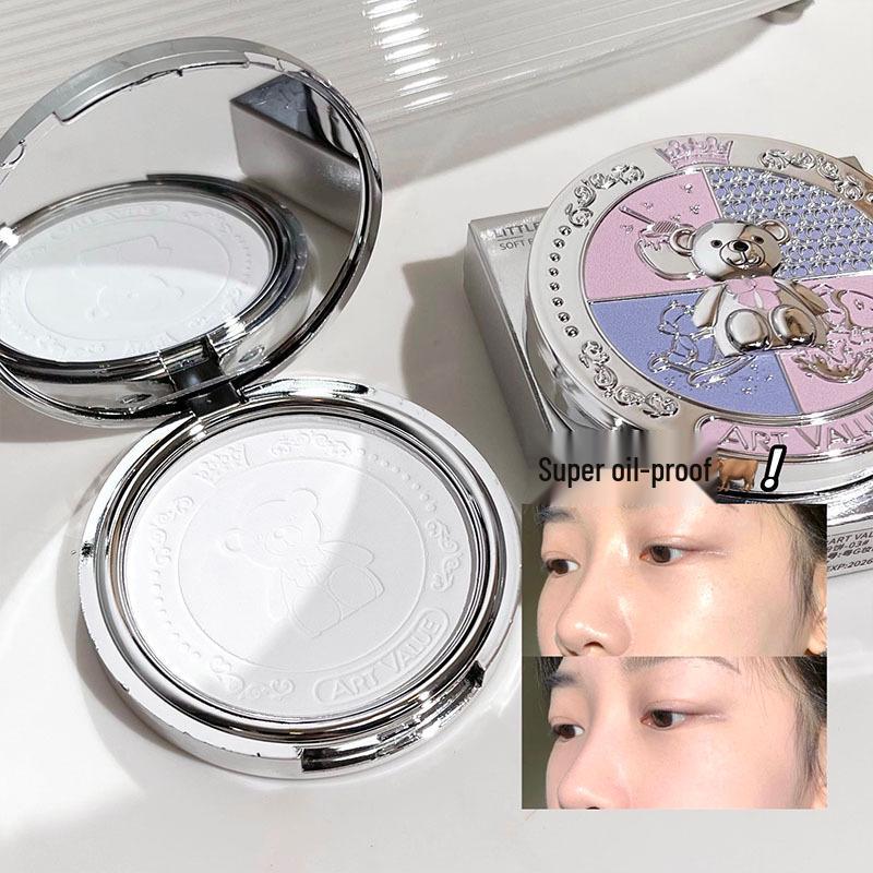Art Value Little Bear Knight Matte Waterproof Setting Powder - Natural, Versatile Soft Focus for a No-Makeup Look