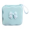 Cute Bow Knot Cable Protector Bag Portable PU Storage Bag Charger Protector Mini Bag Travel
