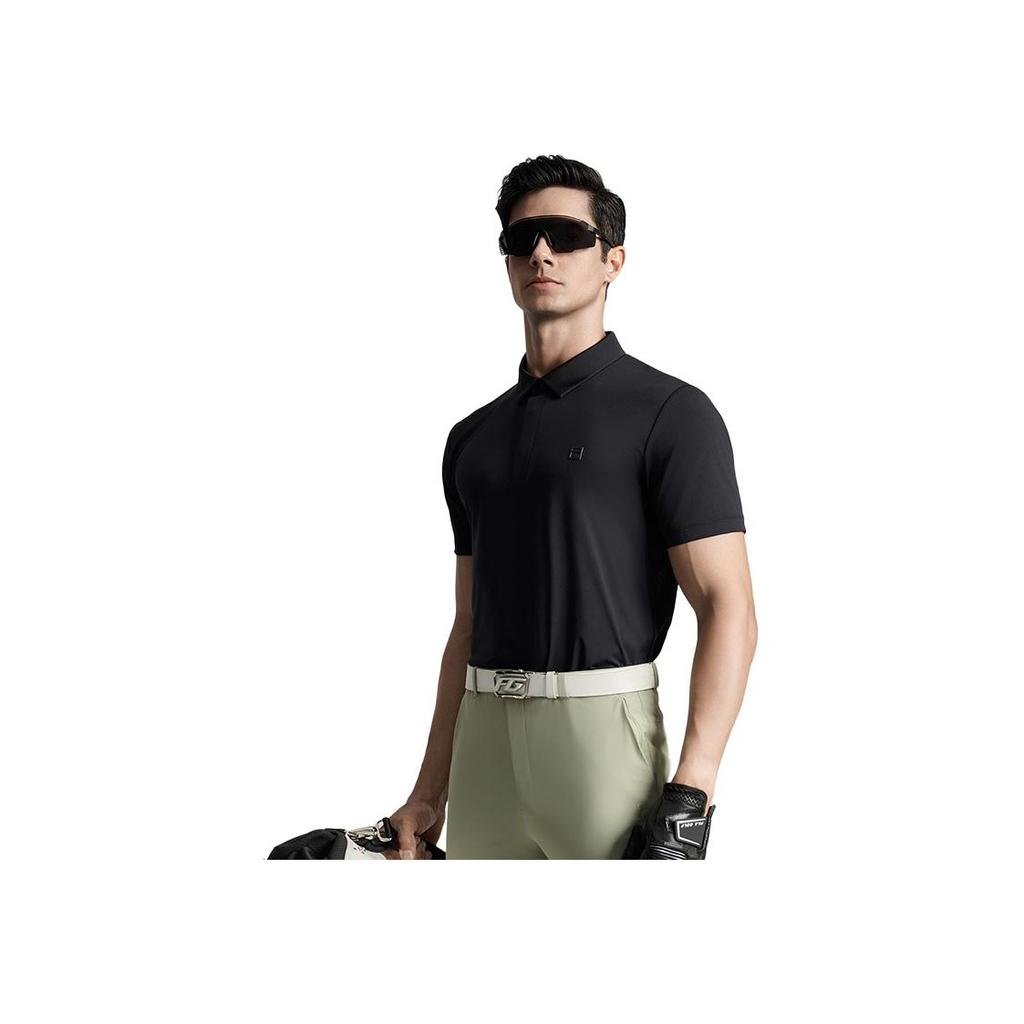 Fila Golf Series Sports Sun Protection Knitted Short Sleeve Polo Shirt Men Polo Shirts A11M535101F-BK
