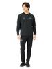 DESCENTE SUNSCREEN TOUGH Sleeve Logo Long Sleeve Size O Shirt, Black,