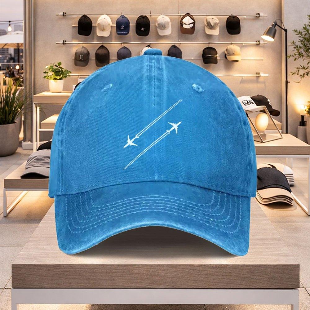Airplane Design Baseball Cap for Unisex and Women  Lightweight Adjustable Spring Summer Hat